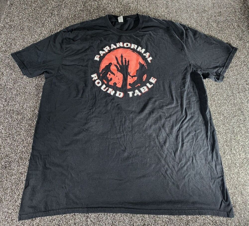 Paranormal Round Table Mens T Shirt Black 3XL Gildan Cotton Werewolf Big & Tall